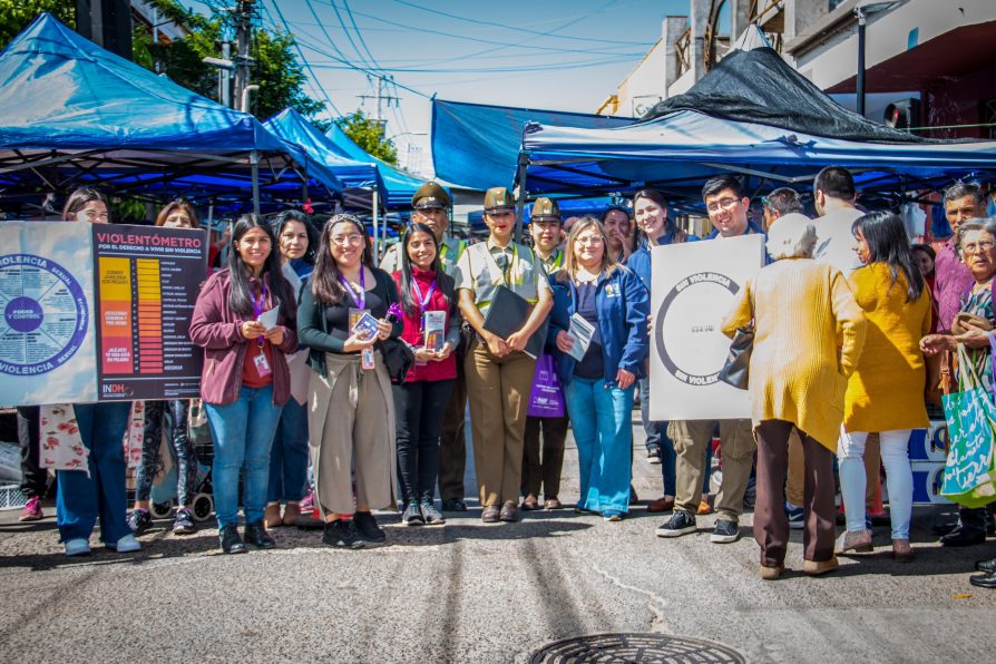 En Cauquenes realizan Plaza Ciudadana para conmemorar el Día Internacional de la Eliminación de la Violencia contra la Mujer