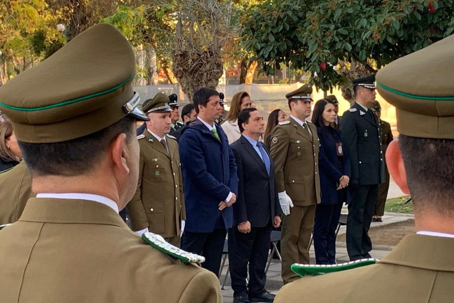 DELEGADO PRESIDENCIAL ENCABEZA IZAMIENTO DEL PABELLÓN PATRIO EN ANIVERSARIO 99 DE CARABINEROS