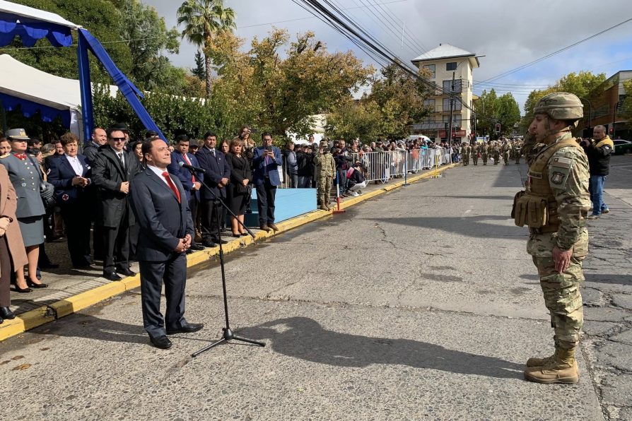 CAUQUENES CELEBRA 284 AÑOS CON SOLEMNE ACTO CÍVICO-MILITAR