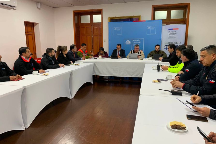 SISTEMA FRONTAL: AUTORIDADES COORDINAN PLAN PREVENTIVO EN COGRID PROVINCIAL DE CAUQUENES
